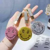 Diamond-encrusted Happy Smiley Face Car Keychain Bag Hanger Kleine Sieraden Exquisite Ornamenten Meisje Accessoires