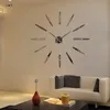 Relógio de parede de fábrica Acrílico + EVR + espelho de metal Super grandes relógios relógios quentes Diy decoração de casamento frete grátis 210310