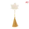 Markmark Metal Hollow lotus tassel papelaria criativo estilo chinês dourado para acessórios de livros material escolar de escritório