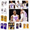 NCAA Custom LSU Tigers Maillot de basket-ball universitaire cousu 25 Ben Simmons 3 Tremont Waters 0 Naz Reid 10 Noah Thomas 15 Aundre Hyatt 1 Ja'Vonte Smart Jersey 4 Skylar Mays