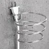 Kancalar ray kurutucu tutucu üfleyici organizatör yapıştırıcı duvara monte çivi bedava yok, sondaj paslanmaz çelik spiral stant banyo için
