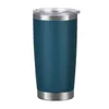 Mode 20oz Trinkbecher Tumbler mit Dichtungsdeckel Edelstahl Weinglas Vakuumisolierte Tasse Reise 18 Farben BY1688