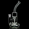 10 Inch Hoge Gebogen Type Basis Glazen Rokende Bong Tornado Glas Water Pijp Heady Dab Rigs Vaas Percolator Roken accessoires