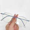 클리어 슬림 섬세 한 패션 선글라스 프레임 큰 눈 디자인 정상 간결한 광학 프레임 깨끗한 렌즈 6 색 도매