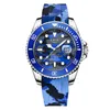 Polshorloges 2021 Fashion Mens horloges lige top siliconen sport horloge mannen kwarts klok waterdichte lichtgevende relogio