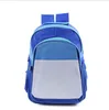 2021 DIY Thermal Transfer Backpack Crianças Sublimação Em Branco Ombros Sacos Colorido Natal Estudantes Junior's School Bag Totes Presentes