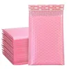 15 * 20 cm bubble cushioning wrap envelop tassen zelf zegel mailers gewatteerde enveloppen met bubbels mailing geschenk pakketten tas roze