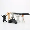 Carrying Coffin Cat Pen Holder Home Bookshelf Decoration Animal Statue Handmade Home Decor Toy Gift