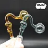 Crânio colorido mix design 14mm 18mm masculino masculino fêmea espessa pyrex óleo queimador de óleo bacia jetra de água para tubos de água Bong Dab Rig Bong