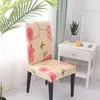 La chaise couvre l'impression moderne de Spandex pour des chaises de salle à manger SA47080