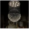 Candelabros fumat k9 stair de cristal indoor criativo espiral iluminação de suspensão gu10 led el villa moda grande