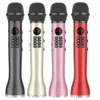 L-598 Kablosuz Mikrofon Elde Taşınağı Karaoke Bluetooth Hoparlör LED ekran TF Kart Şarkı Kayıt Kayıt cihazı
