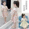 Kids Dresses For Girls Dot Pattern Girl Child Casual Style Summer Costume 6 8 10 12 14 210528