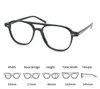 Mode solglasögon ramar stor storlek acetat glasögon ram män retro optisk glasögon pilot design clear lins recept vintage myopia