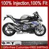 Corpo stampo ad iniezione per BMW S-1000 S1000 S 1000 Blu grigio lucido RR S1000RR 19 20 21 22 Carrozzeria 21No.37 S 1000RR S-1000RR 2019 2020 2021 S1000-RR 19-21 Carenatura OEM adatta al 100%