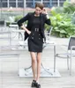 女性のスーツブレザーレディースブラックブレザー女性ビジネスフォーマルオフィスワークドレスとジャケットセットユニフォームスタイル