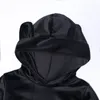 Conjuntos de roupas de crianças Calças de camisola com capuz ternos meninos meninas pleuche esportes desgaste primavera outono hoodie quente com calças de design de orelha definir WMQ1353