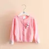 Autumn Spring 2 3 4 6 8 10 Years Child Baby Cartoon Animal Cotton Knitted Jacket For Little Girl Cardigan Sweaters Kids 210701