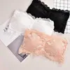 Women's Sexy Lace Bra Push Up Bralette Female Strapless Seamless Wrap Top Chest Plus Size Padded Three Hook Underwear Lingerie 211110