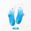 Tie-Dye Men Cotton High Quality Gradient Street Clothing Novelty Socks Harajuku Women Socks Basketball Sports Socks