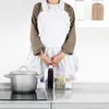 Casa de cozinha sem mangas cozinha a avental de algodão branco Mulher homem chef garçom de avental para cafés churrast