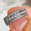 Trouwringen Caoshi Dagelijkse draagbare vinger voor vrouwelijke oogverblindende kristal geschenk sieraden modieuze ontwerp veelzijdige accessoires
