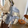 School Bags Cute Girls Backpack Women Large Capacity Ins For Teenage Female Korean Harajuku Student Bookbag282I