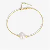 In Stock Trendy Bracelets For Women Jewelry Frhwater Pearl Twist Chain Plated Bracelet