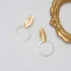 Nuovi orecchini dangle S925 Ago argento placcato Orecchini in oro 18K Gold Orecchini grandi orecchini a guscio a guscio europeo e americano Nuove donne popolari Orecchini Gioielli Gioielli SPC