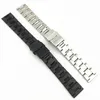 Bands de montre accessoires Solte à acier inoxydable solide Plongée Bracelet à trois perles métal 20 22 24 26 mm de courroie polie moyenne 7881685