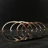 Bangles a vite d'amore di marca 316L Titanio Steel Luxury CZ Pietra Cacciavite Carter Braccialetti per donne Uomini amano i braccialetti con origine274h