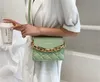 HBP Women Bags Saddle Axillary Thick Chain Satchel Shoulder Bag Hobo Handbags Lattice Patterns Lady Tote Crossbody Messenger Purse