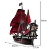 The Black Pearl Ship Compatible with Pirates Ships 4184 4195 Caribbean Model Building Blocks with Figures Birthday Gifts Toys Stock In US EU AU UK