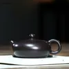 Novo clássico chá pote roxo filtro de argila xishi bule de bule de beleza kettle cru de minério artesanal conjunto de chá artesanal personalizado presentes autênticos 180ml