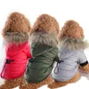 Hundkläder Pet Winter Clothes Warm Cotton Coat Jacket Windproof Hoodie Puppy Costume For Chihuahua Yorkie Cat Clothing