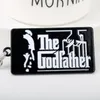 The Godfather Tag Pendant Keychain Charm smycken Metal Keyring Key Holder for Fathers Day Gift Souvenir TRINKET3947453