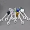 Diseño de la mezcla Handcraft Pyrex Glass Oil Burner Pipe Mini Smoking Hand Pipes Tubo de vidrio grueso Tubo de aceite Tubo Envío gratis