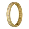 Bangle Trendy Coming Cuff Bangles With Stone Crystal For Women Couple Female Ladies Yellow Gold Color Charm Bracelets