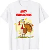 T-shirt da uomo Happy Thanksgiving 2022 T-shirt divertente per il giorno della Turchia