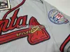 스티치 John Smoltz Cool Base Jersey 1995 월드 시리즈 패치 남성 여성 청소년 야구 저지 XS-5XL 6XL