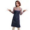 Wholesale 10 Piece Adjustable Denim Jean Aprons with 3 Pockets for Women Men Chef Barista Bartender Painter in Cooking Kitchen Bistro