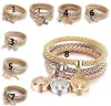 2021 Mode Élastique Cristal Bracelet Diamant Coeur Couronne Arbre De Vie Crâne Papillon Charme Bracelet Bracelet Manchette Ensembles Bijoux DHL