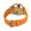 Hommes mode décontracté Hublo montre automatique mécanique Reloj Hombre haut en cuir montres Forsining montres-bracelets 202I