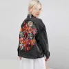 Gypsylady Oversized Embroidered Denim Jacket Black Casual Chic Winter Women Bohemian Warm Coat Chaquetas 211014