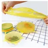 6pcs/set Silicone Stretch Suction Pot Lids Reusable Fresh Keeping Wrap Universal Seal Lid Pan Cover Stopper Cover Kitchen Tools LLA467