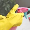 Limpieza delgada Glove impermeable a prueba de agua Monteras domésticas Mittans Design no slip Guantes de lavado de plato largo XDH0029