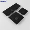 Aodeyi Black Sus 304 Rostfritt stål Duschavlopp Badrum Golv Tile Insert Square Anti-Odor Floor Waste Grates 110-300mm 200923