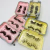 Yeni Bagaj Paketi 2 Pairs Yanlış Kirpikler Bavul 25mm Faux Vizon Lashes Kalın Tam Şerit Lashes Uzatma 16 Stilleri HOPE12