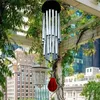 Campanelli eolici in legno Pendenti 27 tubi campana d'argento metallo multi tubo antiruggine campanello a vento decorazione esterna campana a vento regalo di compleanno ZC376