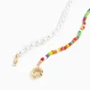 Artificial Pearl Colorful Vinyl Heishi Soft Polymer Clay Beaded Necklace